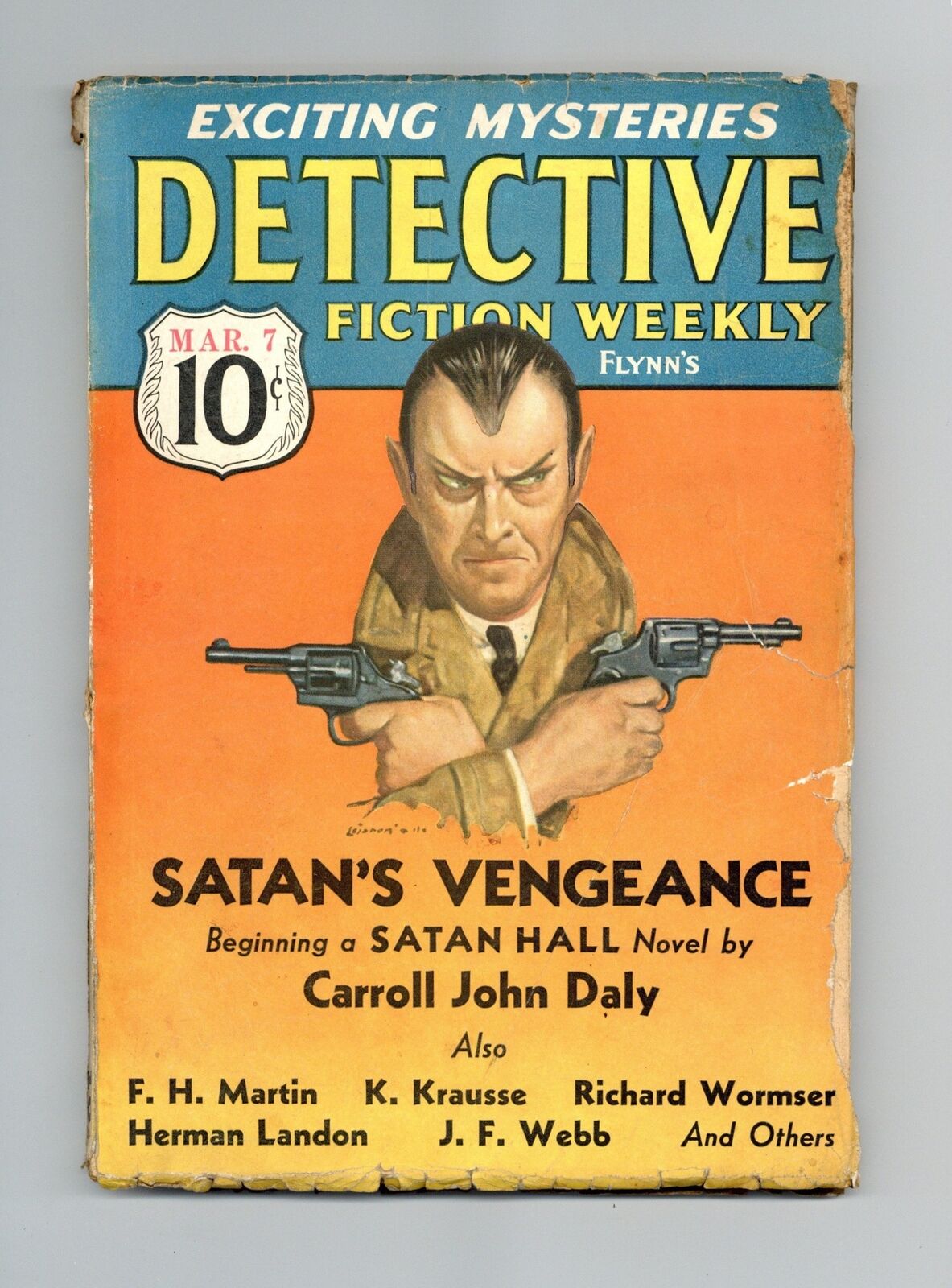 Detective Fiction Weekly Pulp Mar 7 1936 Vol. 100 #4 FR/GD 1.5