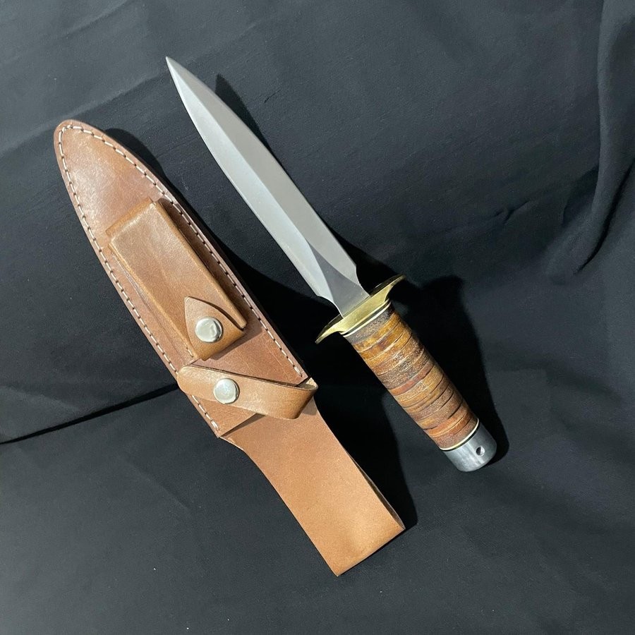 Handmade D2 Steel Bowie Daggers (2 Pair Set) High Polish Blade + Sheaths HDP024✅