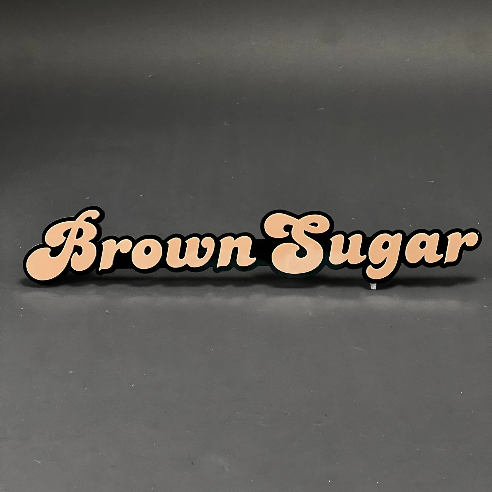 1PC Brown Sugar 3D Acrylic Badge - Car Truck Emblem Fender Sticker 1PC Brown Sugar 3D Acrylic Badge - Car Truck Emblem Fender Sticker