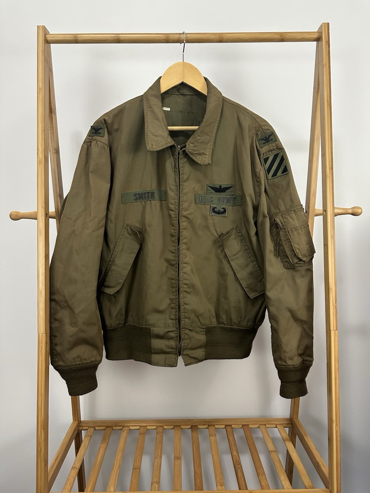 VTG US Army Military Tanker High Temp Cold Weather USGI Faded Jacket Sz L 26x26