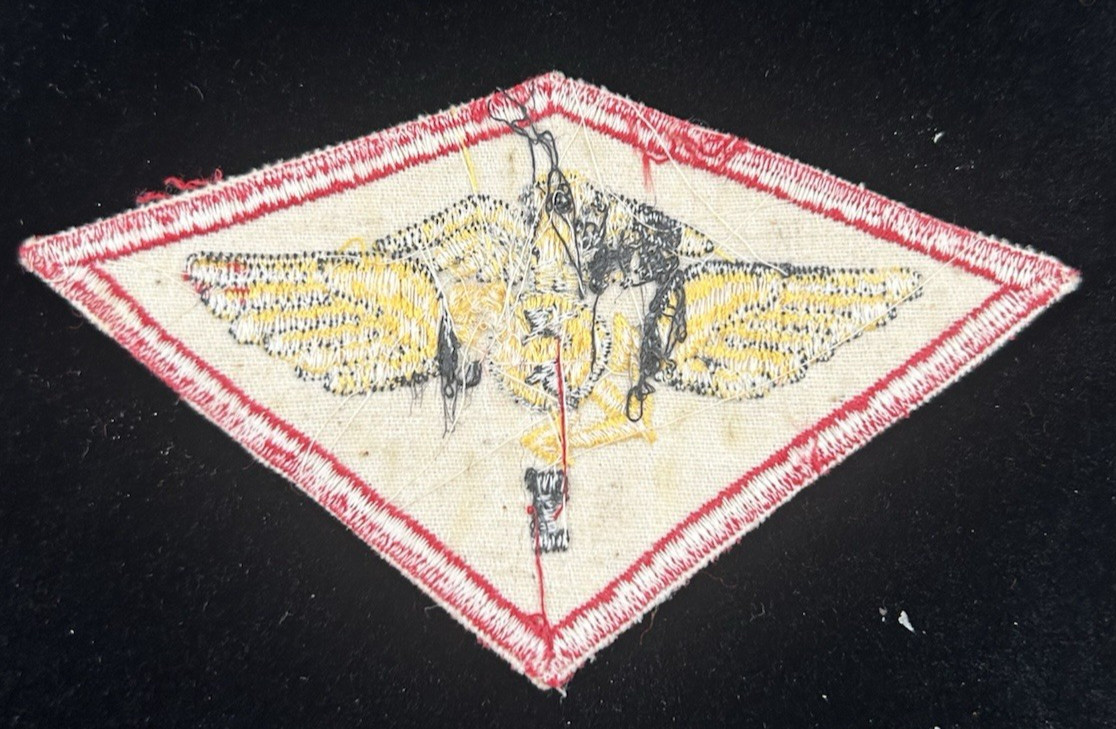 ORIGINAL CUT-EDGE WW2 USMC 1st AIR WING MARINE DIVISION Jachet PATCH GEMSCO WWll