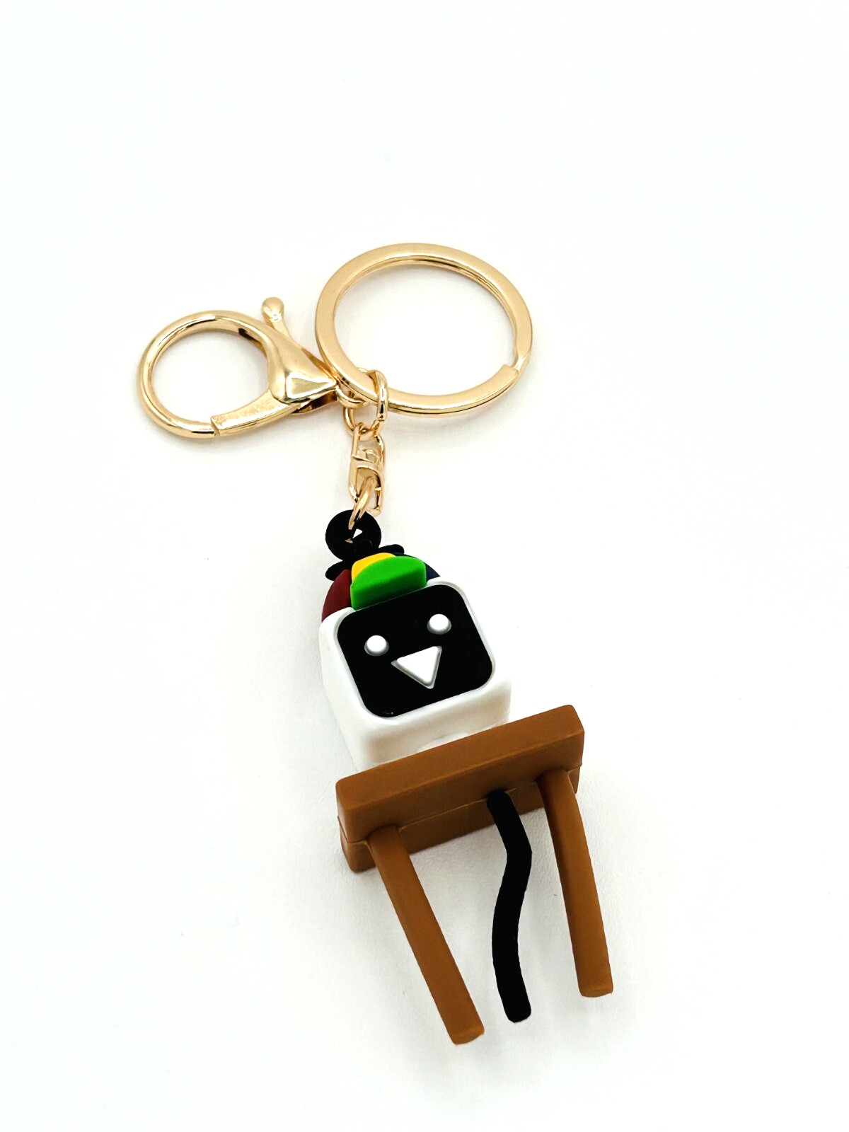 Mr. Fun Computer Sprunki Keychain with Clip Keyring Bag Charm Pendant Gaming Mr. Fun Computer Sprunki Keychain with Clip Keyring Bag Charm Pendant Gaming