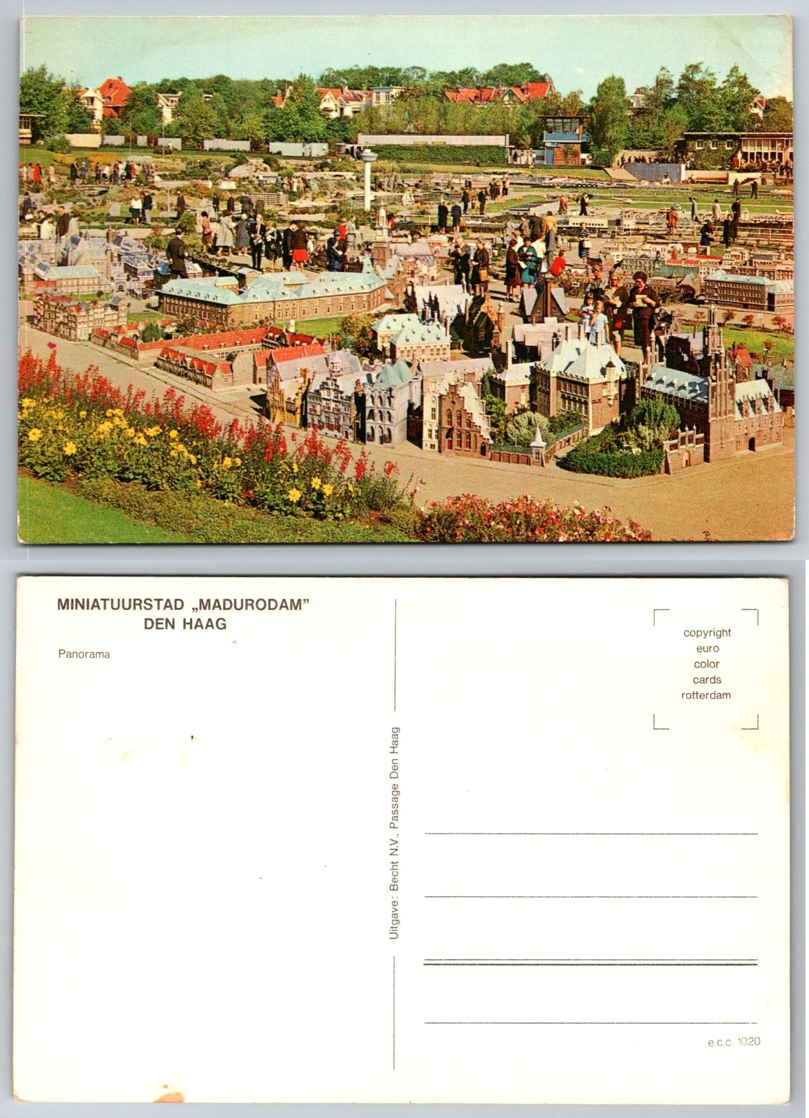 Continental Madurodam Miniature City Den Haag Netherlands Panorama Postcard
