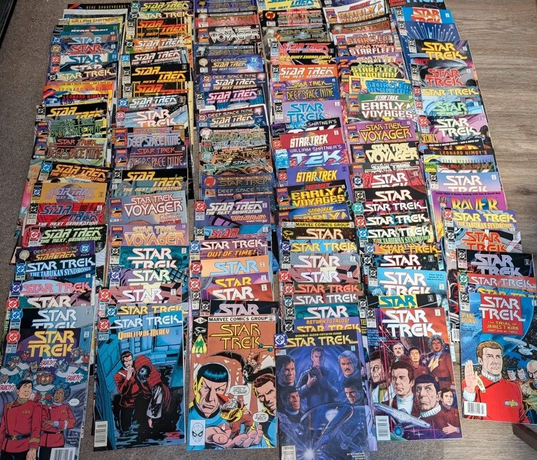 Massive Lot of Star Trek Comic Books TOS Voyager DS9 Marvel DC 1 Malibu Set