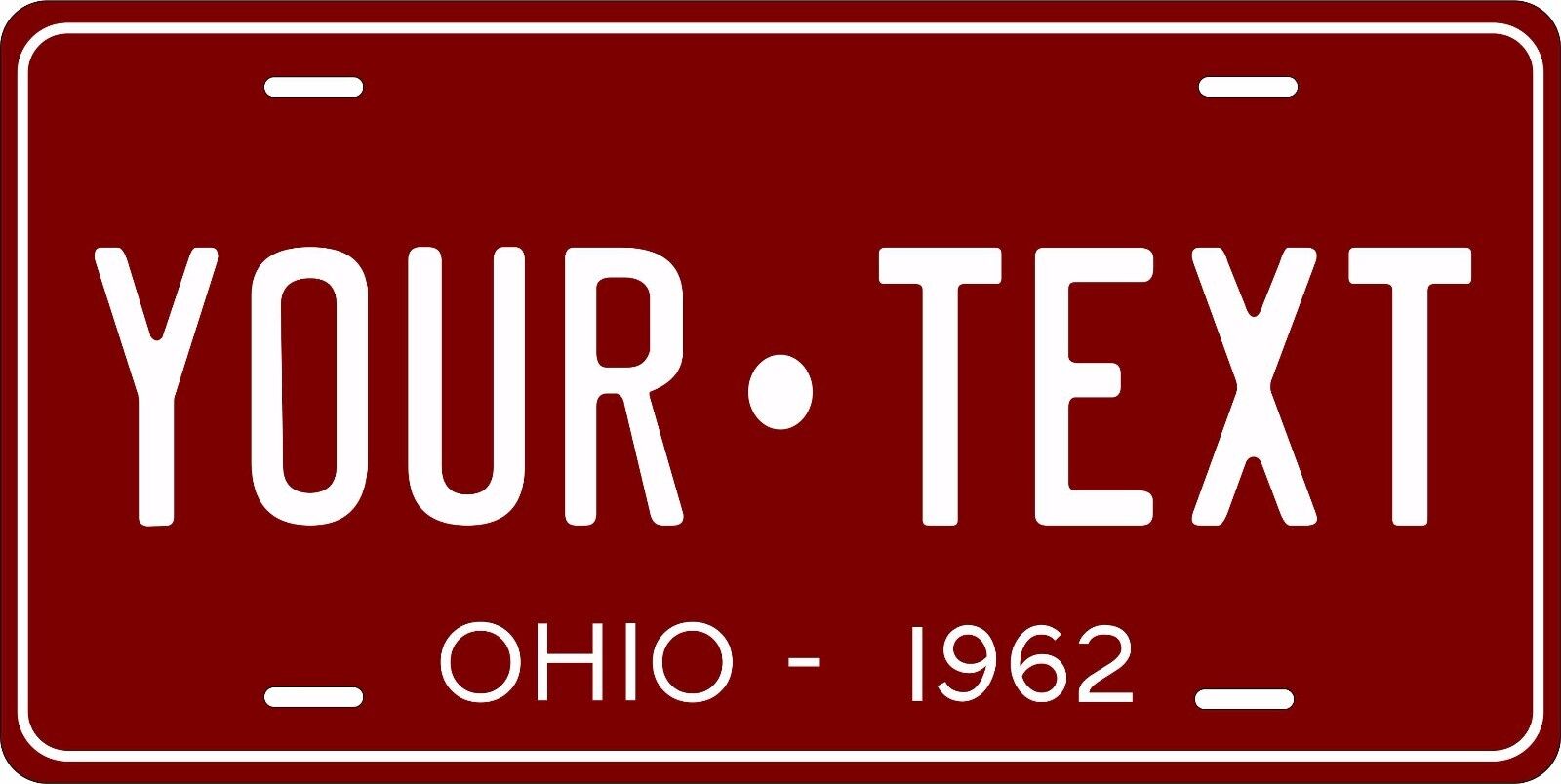 Ohio 1962 License Plate Personalized Custom Car Auto Bike Motorcycle Moped