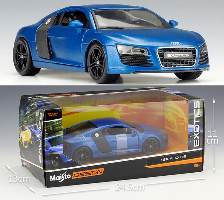 MAISTO 1:24 Audi R8 Alloy Diecast Vehicle Car MODEL TOY Gift Collection NIB