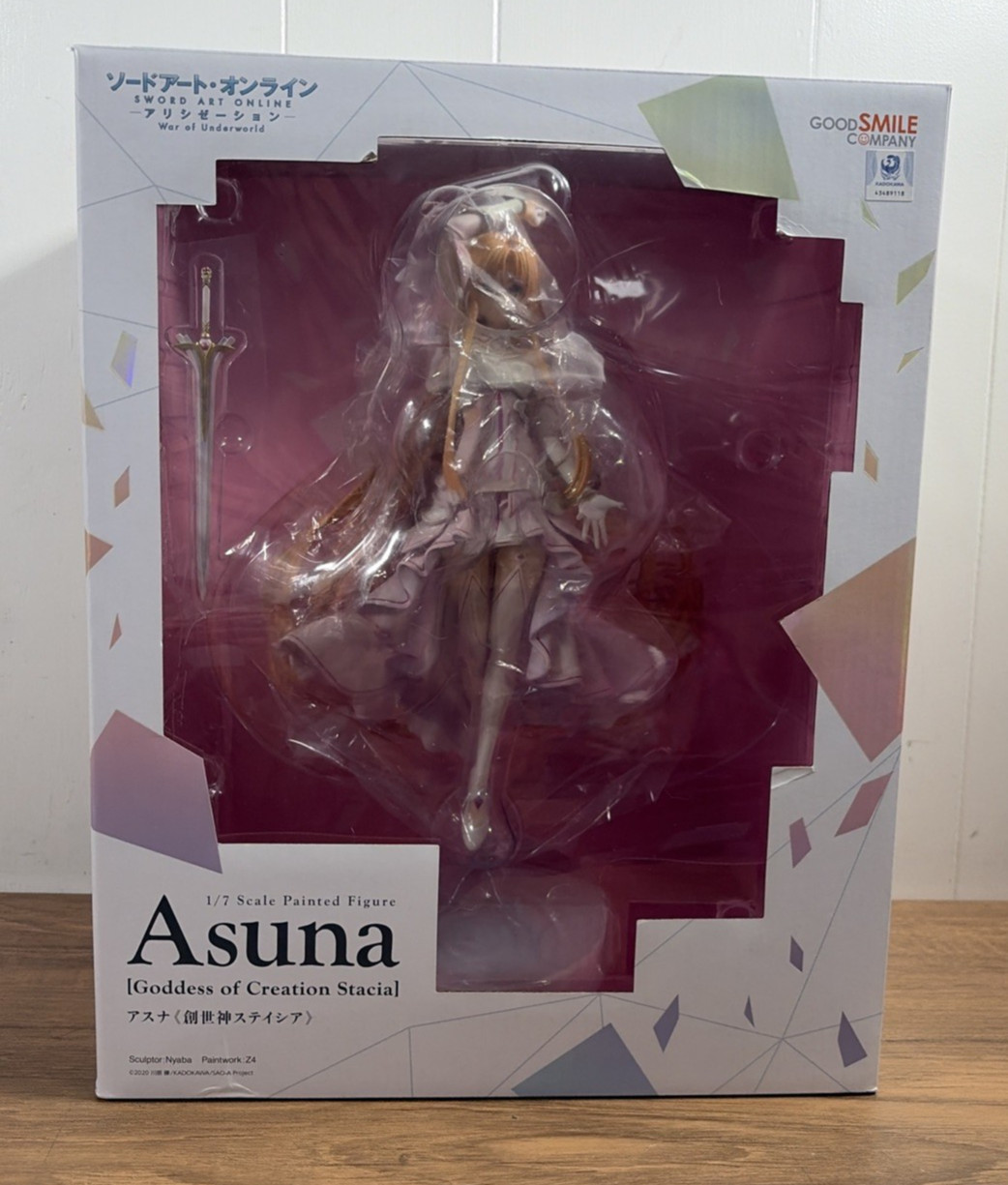 Sword Art Online SAO Asuna The Goddess of Creation Stacia 1/7 Anime Figure READ