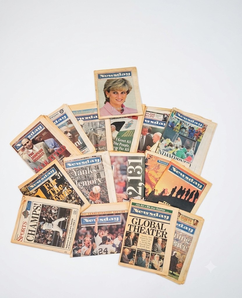Lot of 16 Vintage 1995-1997 Newsday Newspapers OJ Simpson Acquitted Diana...