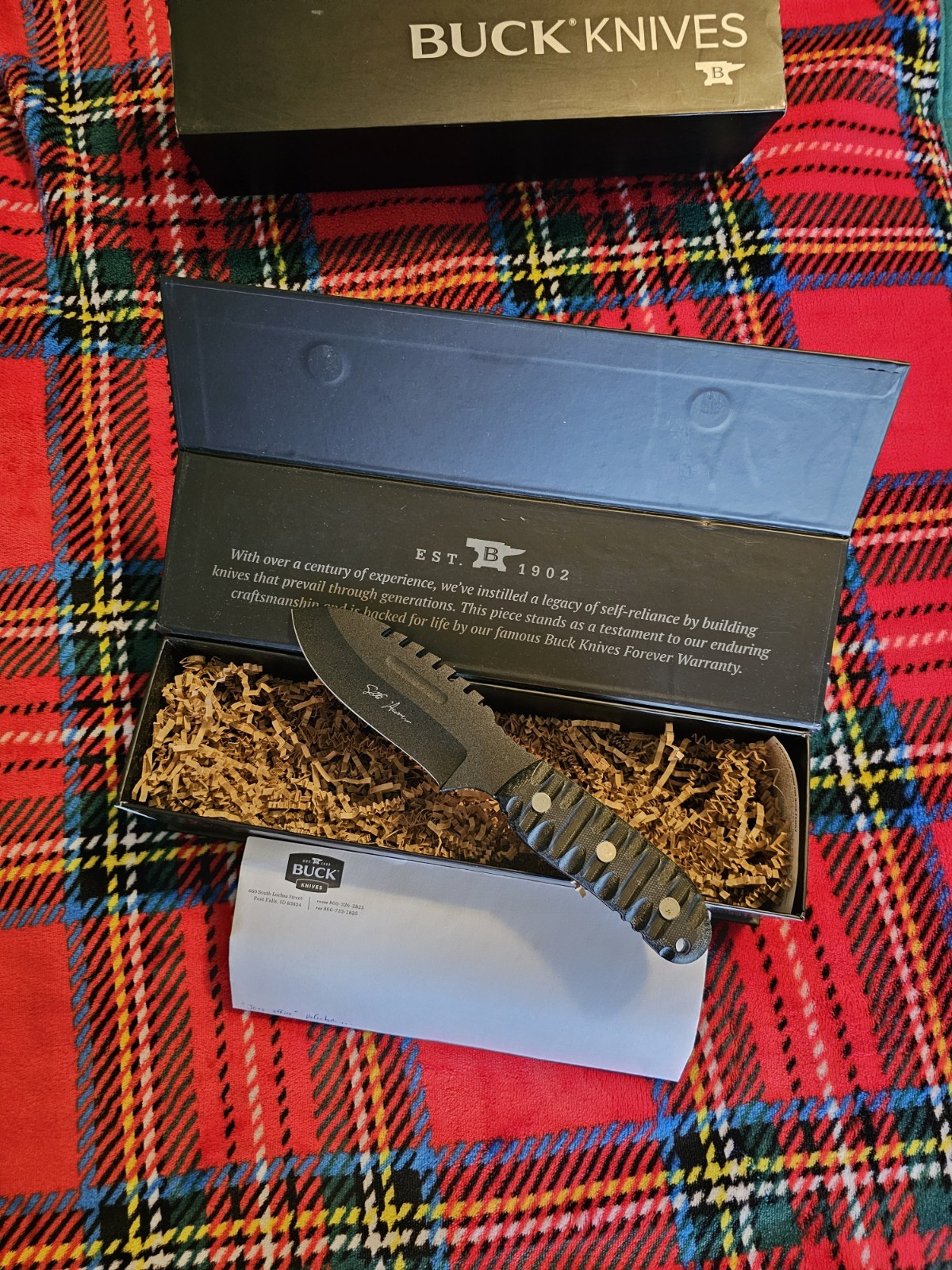 Rare Custom Joe Houser Knife  The DEFENDER / COA  BUCK