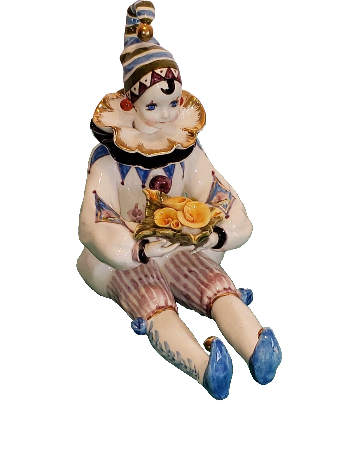 Schmid Yamada Original Harlequin Clown Porcelain Hand Painted Signed & Numbered
