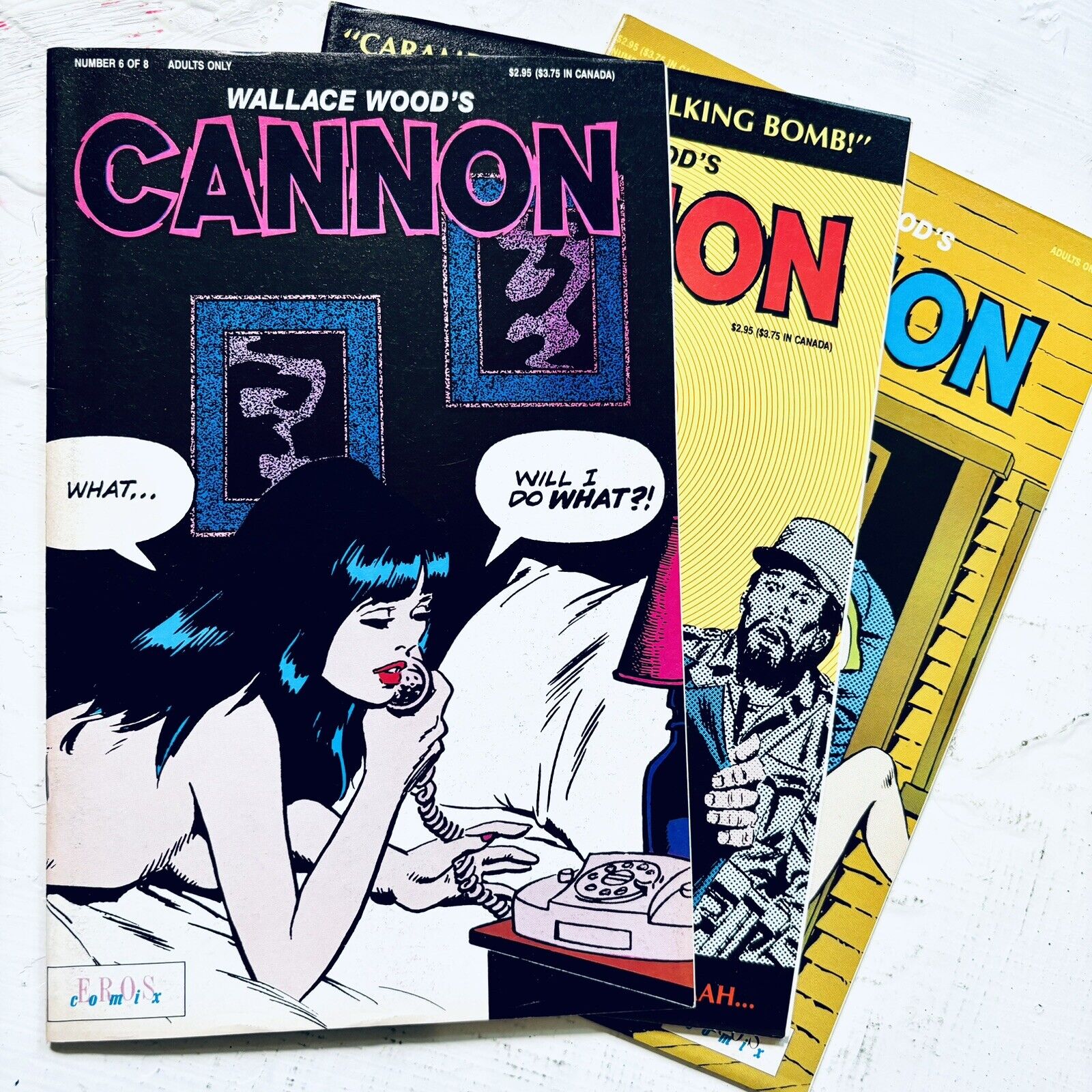 Wallace Wood’s CANNON Lot of 3 || #2 #3 and #6 || Wally Wood || 1991 Reprint
