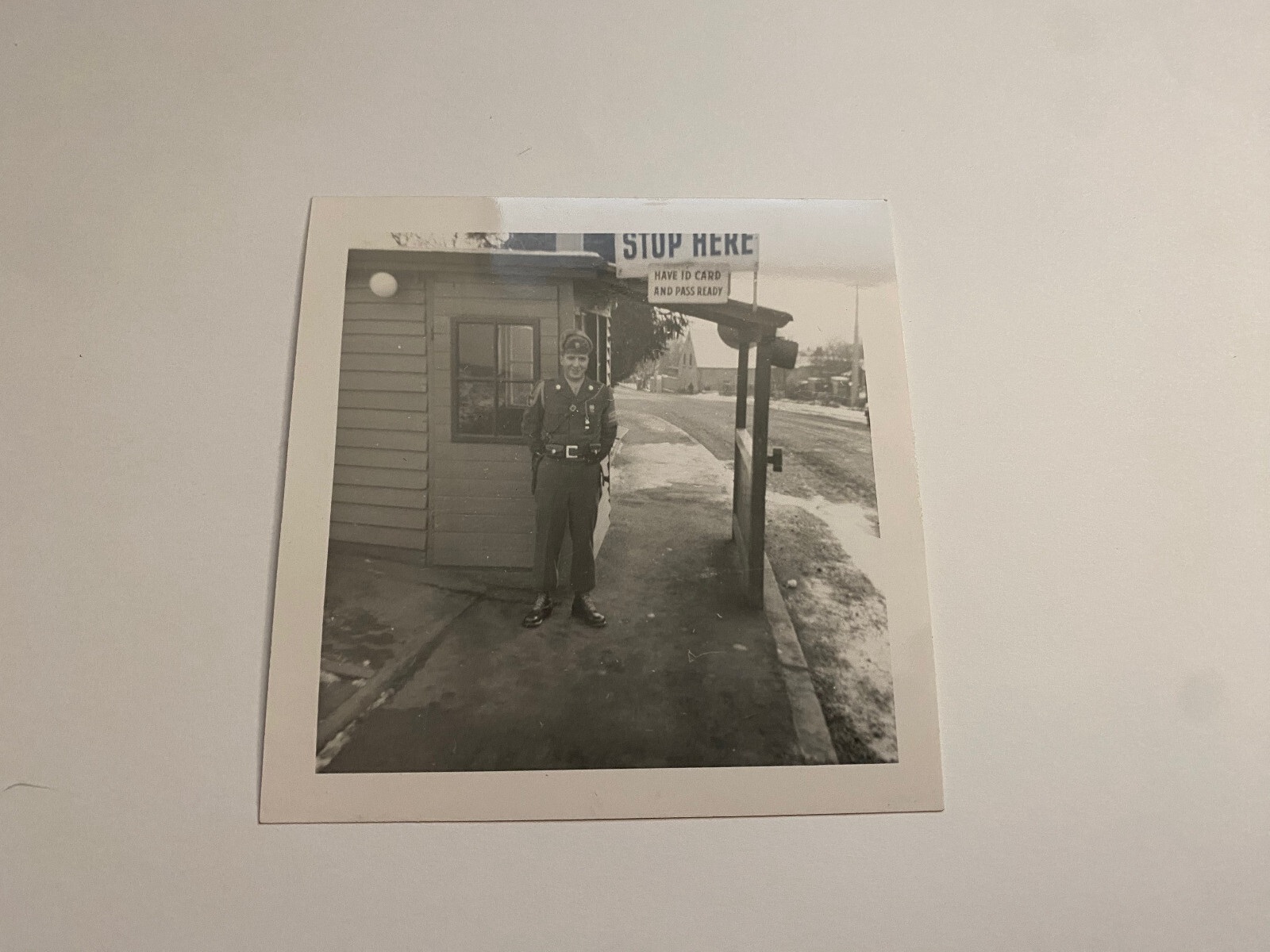 United States 7th Army Wiley Barracks Guard Post West Germany 1950s Photograph
