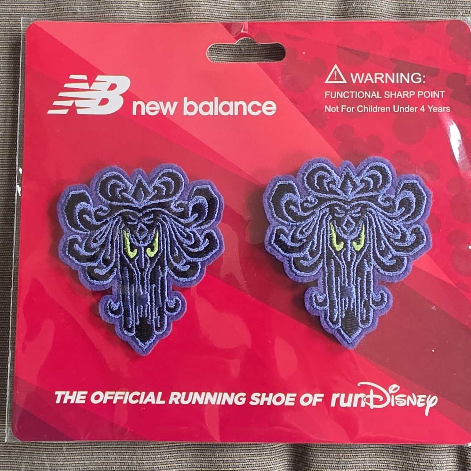 New RunDisney New Balance Haunted Mansion Running Shoe Wallpaper Shoe Clips