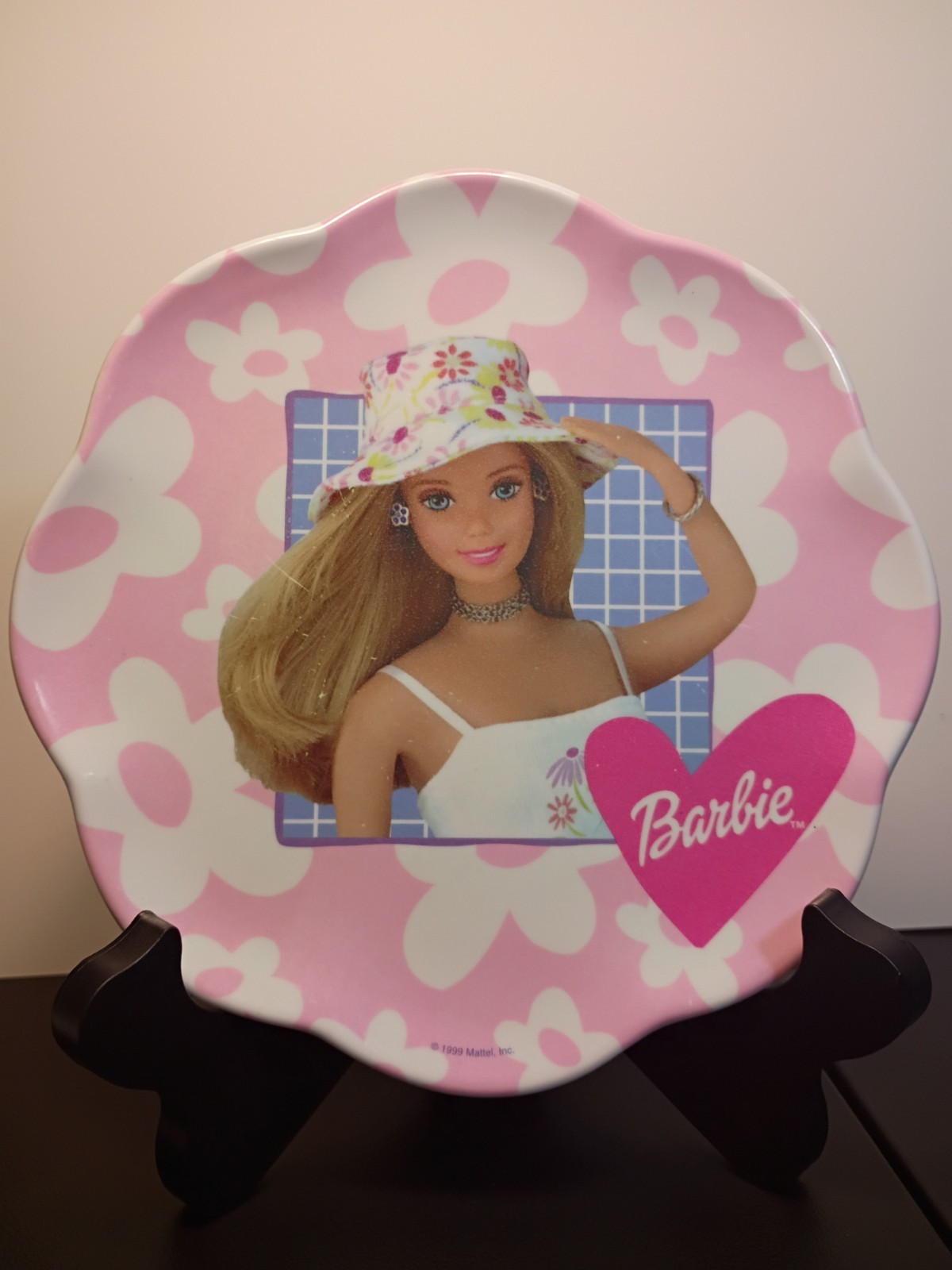 VTG 90s Barbie Kids Plate 8\