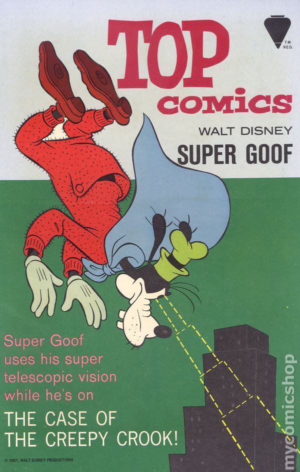 Top Comics Super Goof #1 VG/FN 5.0 1967 Stock Image Low Grade