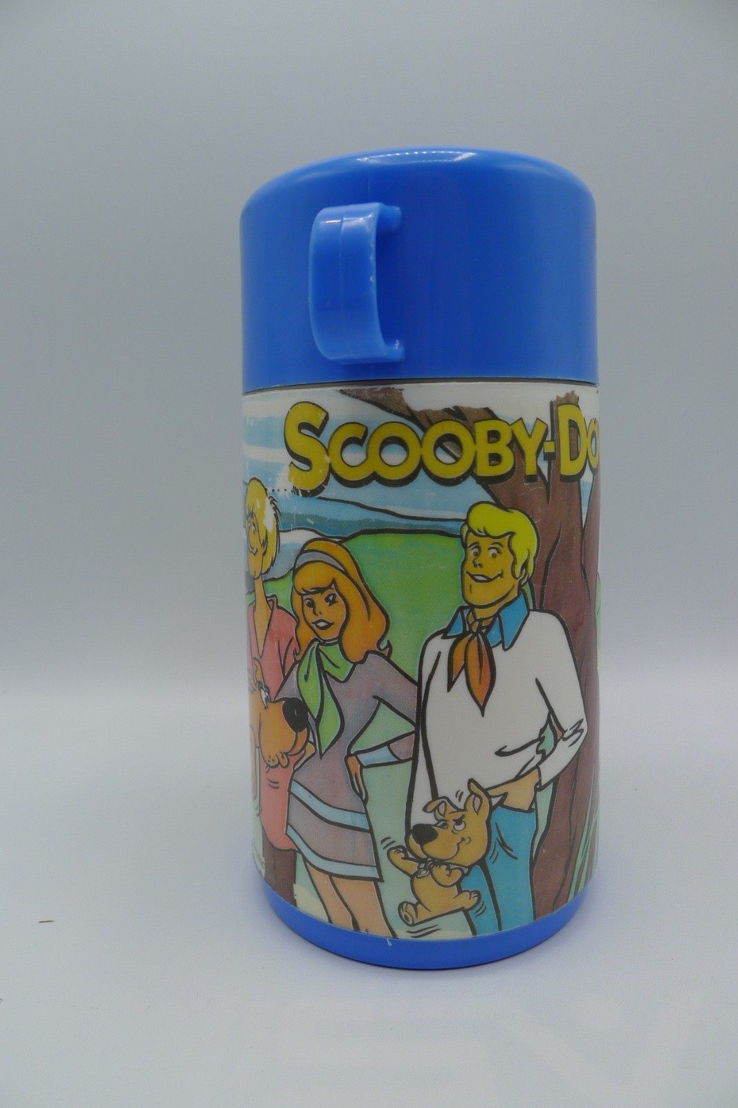 Vintage 1980's Alladin Scooby-Doo Blue Plastic Thermos