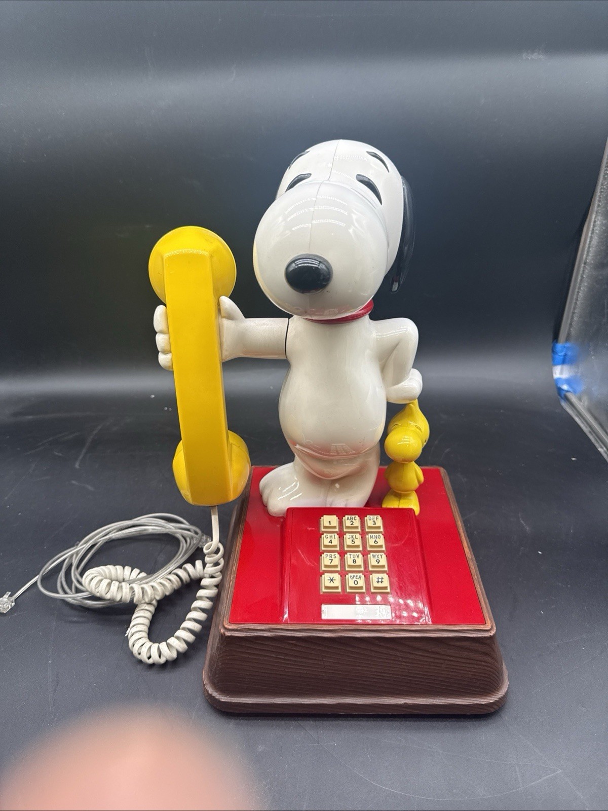 UNTESTED/AS IS Vintage 1976 The Snoopy & Woodstock Push Button Dial Phone UNTESTED/AS IS Vintage 1976 The Snoopy & Woodstock Push Button Dial Phone