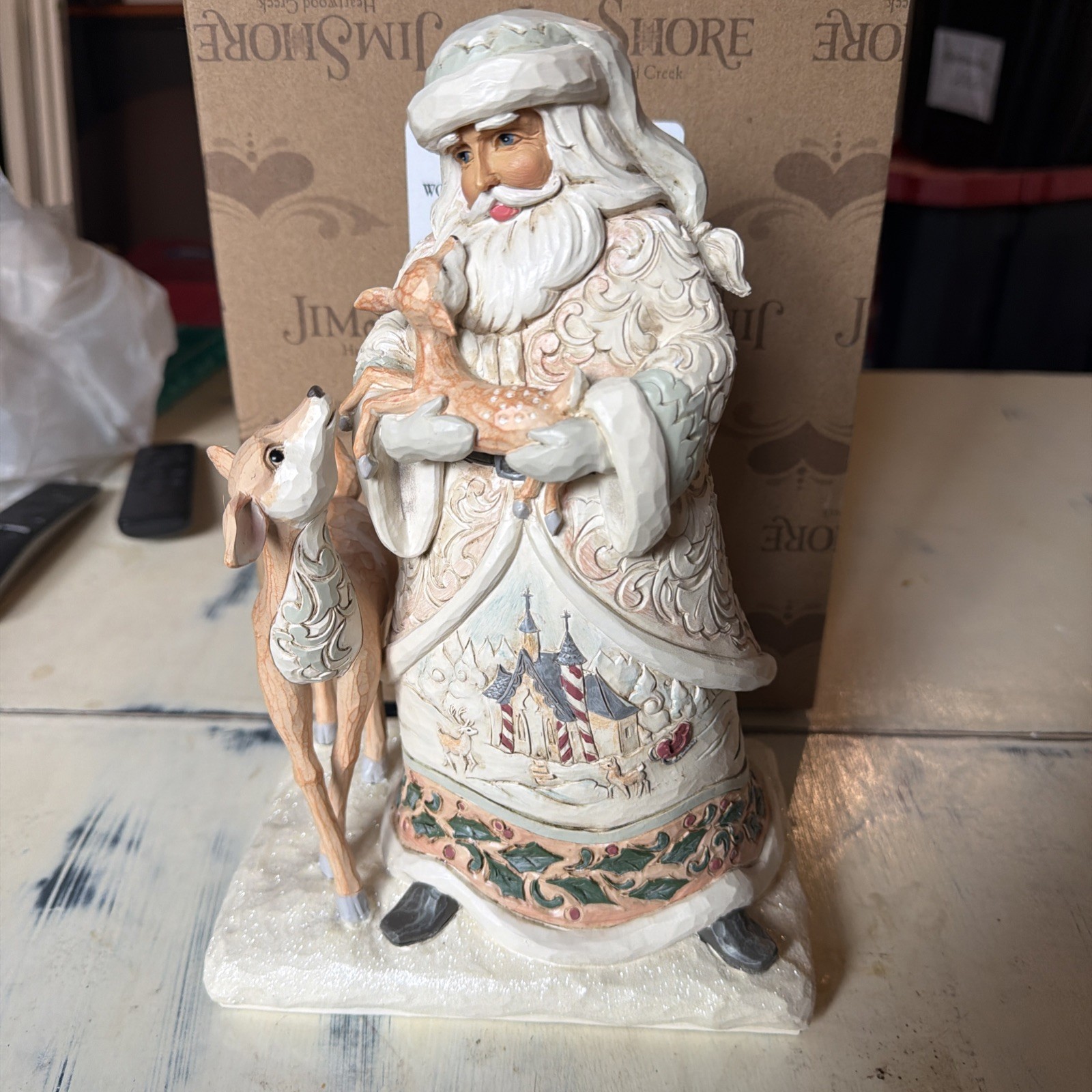 Jim Shore Santa Holding Fawn-6015152