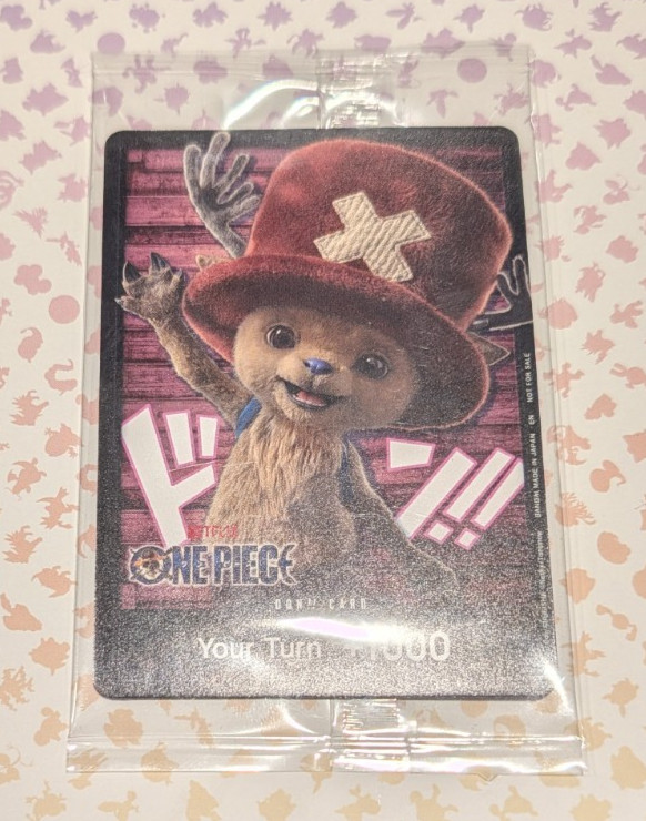 Tony Tony Chopper Don Netflix Live Action	One Piece Promo Card Sealed English