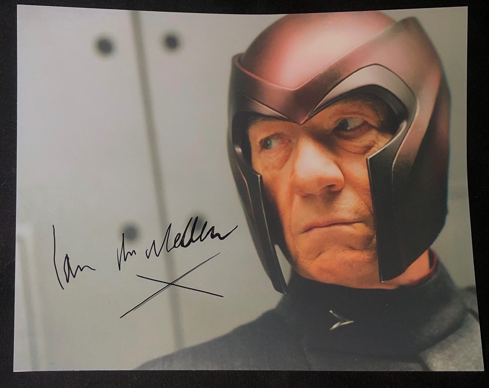 Rare Ian McKellen SIGNED Magneto x-Men 8x10 photo