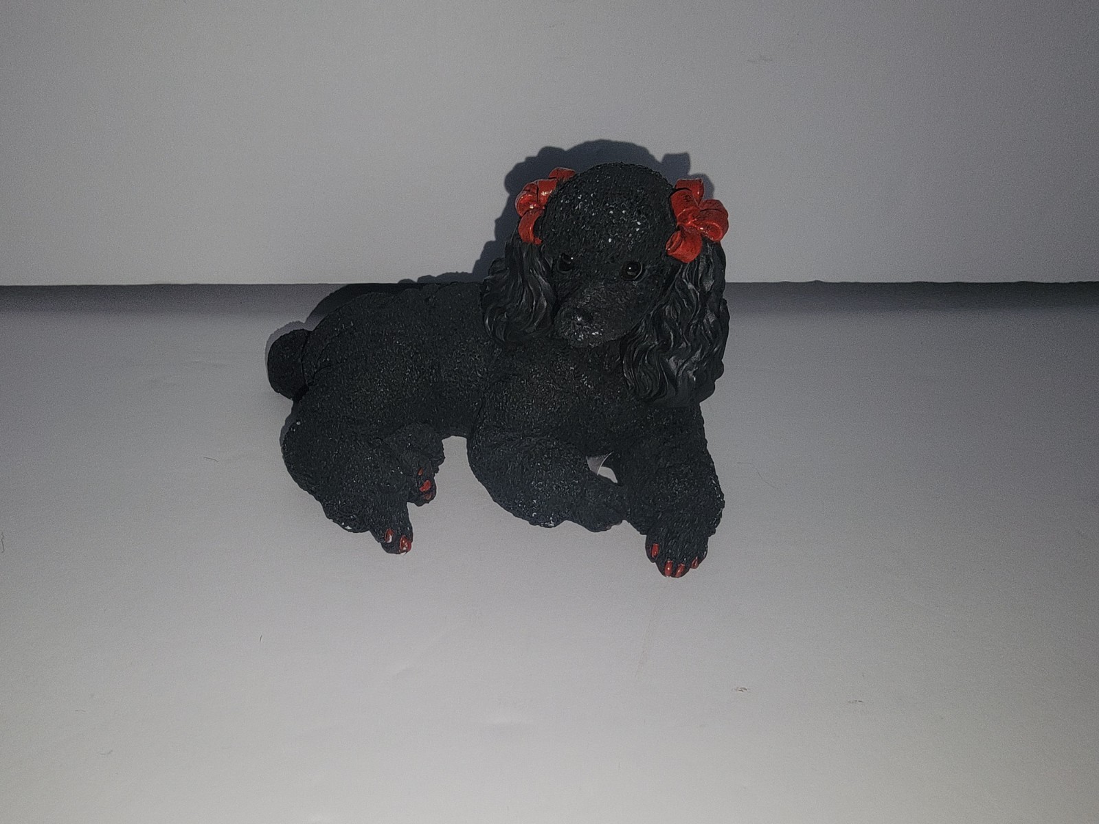 STONE CRITTERS BLACK POODLE DOG FIGURINE 5\