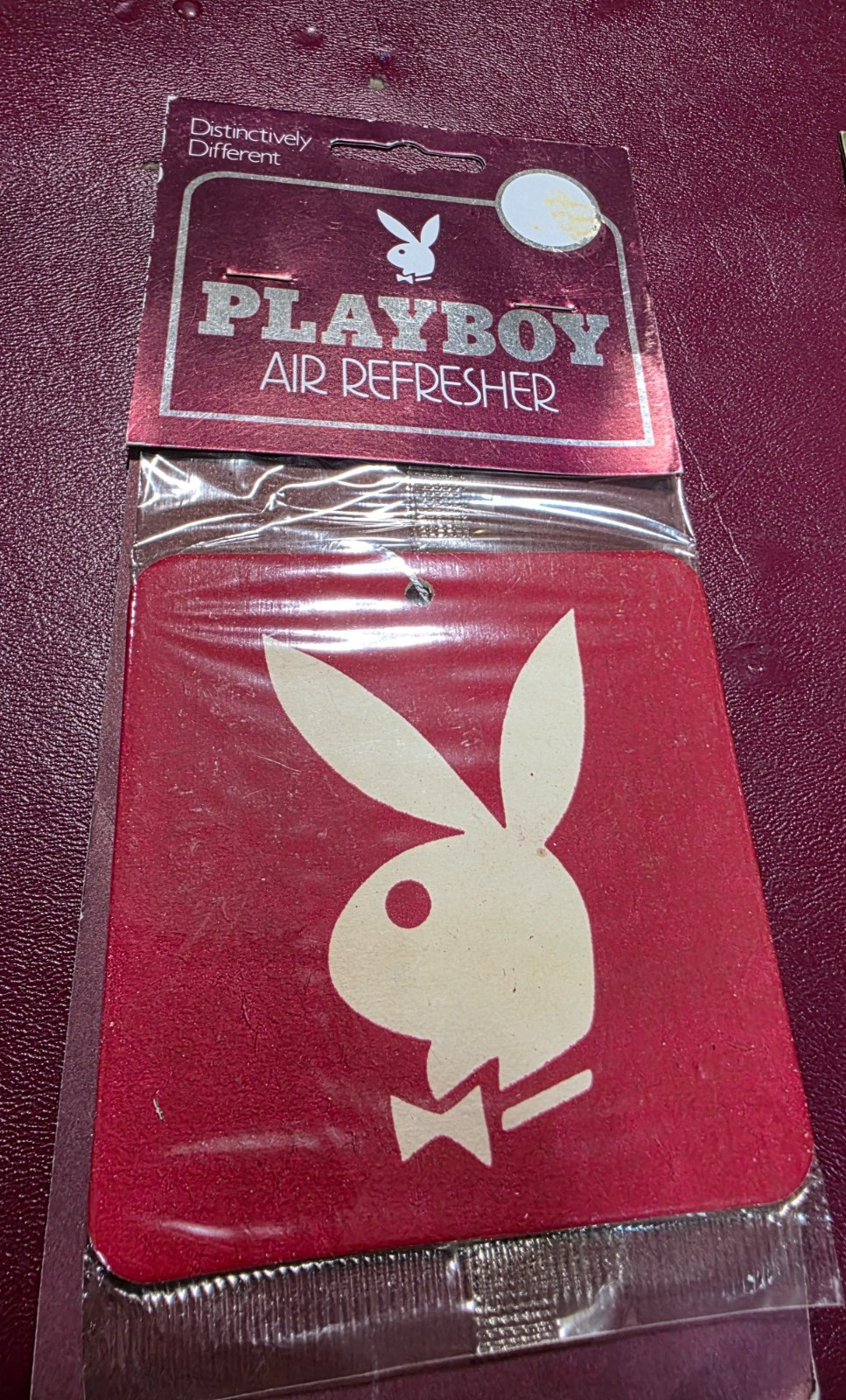 Vintage Playboy Bunny Red White Car  Air Freshener Refresher  New