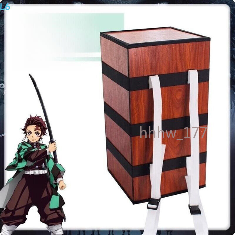 Demon Slayer Kamado Nezuko Box Wooden Box Cosplay Prop Accessory Knapsack Gifts