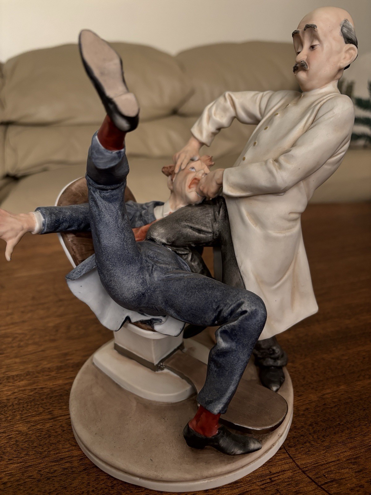 other see details Rare  Guiseppe Cappe porcelain statue Dentist and Pati G2U