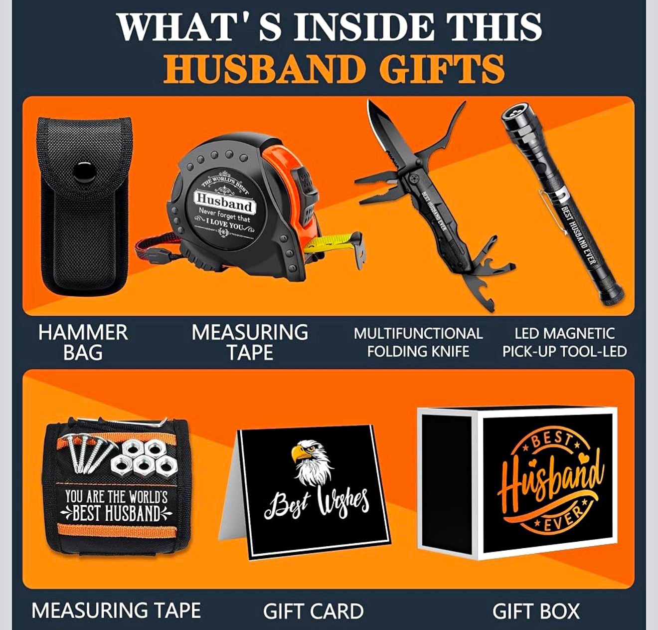 Fathers Day Husband Gifts, Gifts for Husband from Wife, Best Husband Ever Gifts 