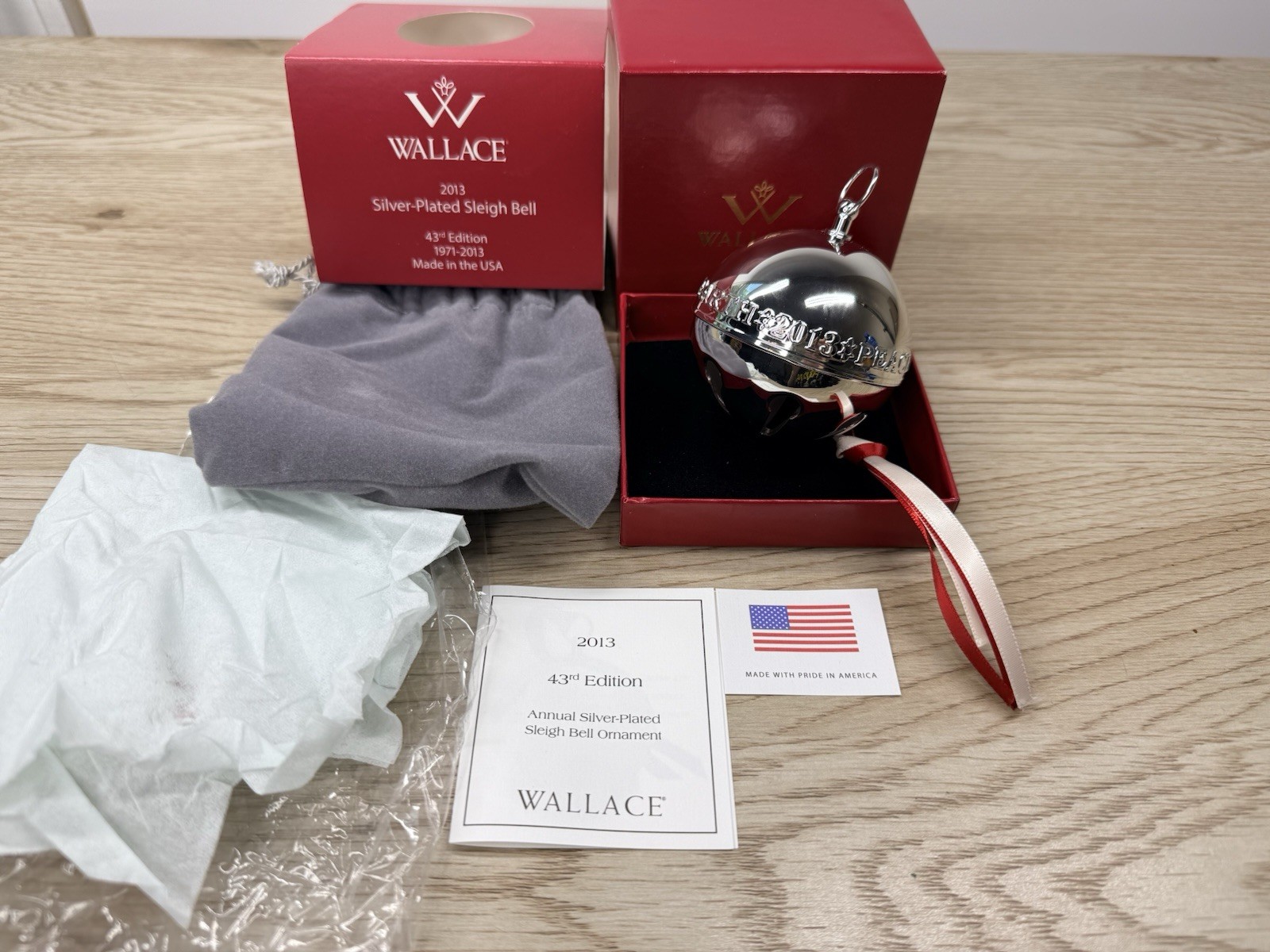 2013 WALLACE SILVER PLATE SLEIGH BELL New With Box