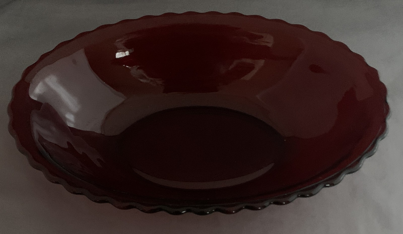 Anchor Hocking Royal Ruby Oval Vegetable Bowl 8 1/2\