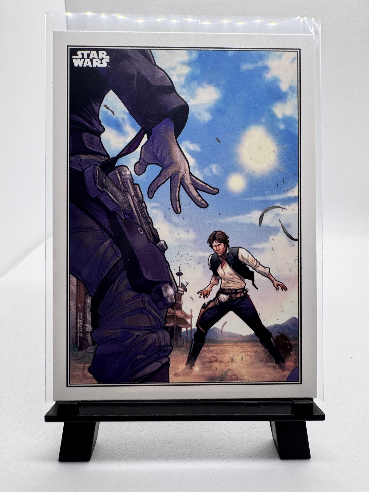 Han Solo Darth Vader Star Wars #59 CC-28 2023 Topps Comic Cover Art Han Solo Darth Vader Star Wars #59 CC-28 2023 Topps Comic Cover Art