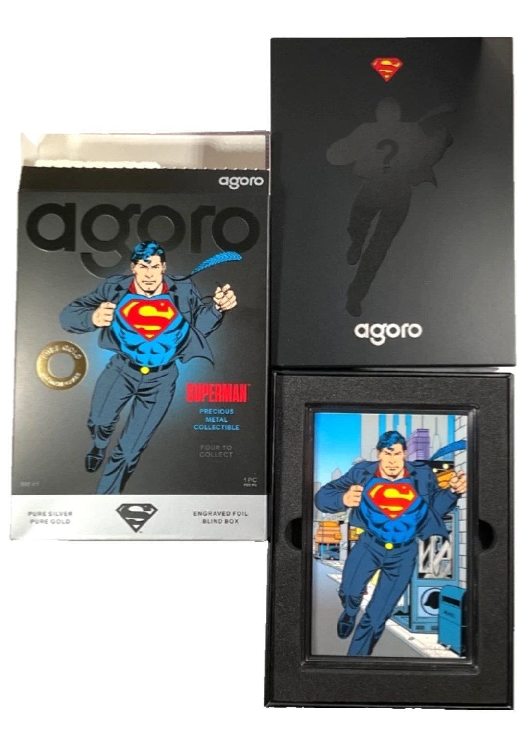 Agoro Superman Silver Foil Tier 1 #3072/3450 DC Limited w/ Box