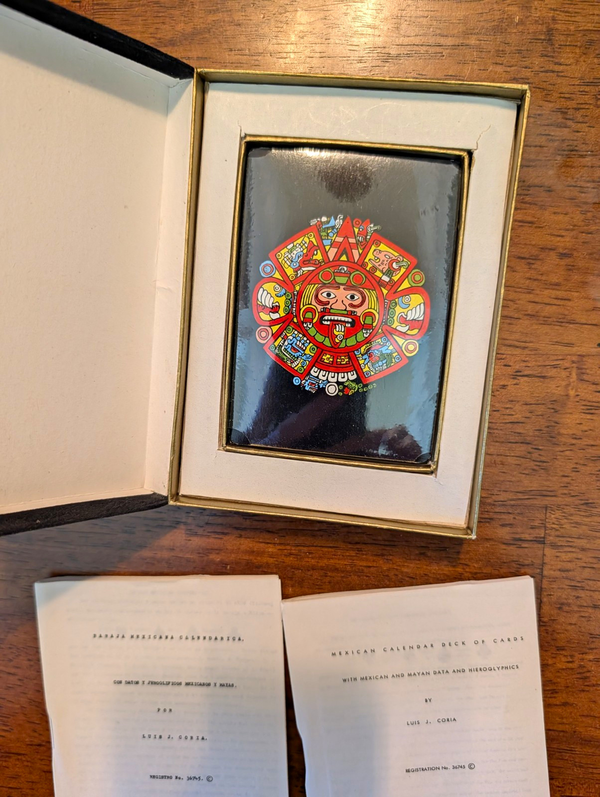 SEALED Mexican/Mayan Calendar Baraja Playing Cards Deck Vintage Pre-1970