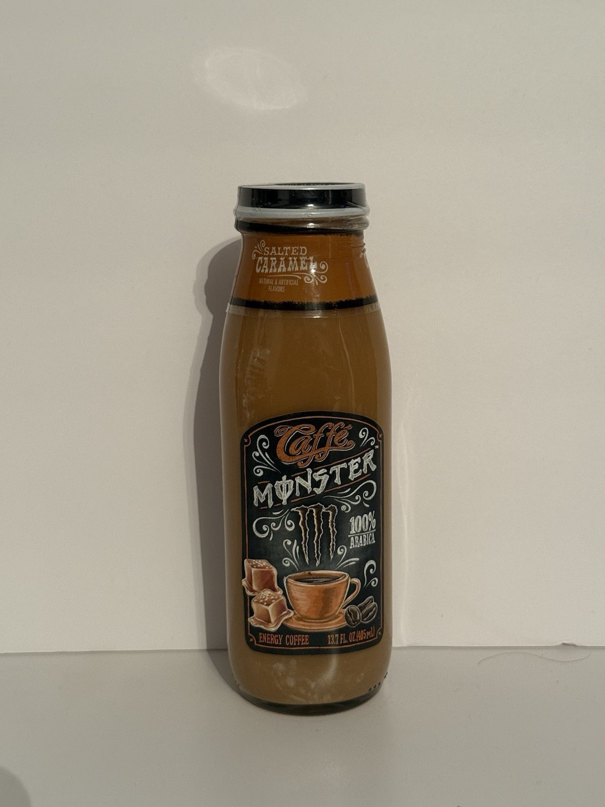 Monster Energy Caffe Salted Caramel Glass Bottle New/Sealed