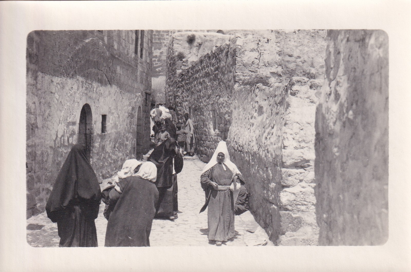 Rare 4x6 1920s Photo: Jerusalem Streets In Bethlehem Isreal Bible Holy Land