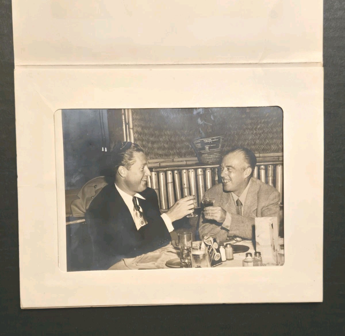1948 Sugie's Tropics Beverly Hills Souvenir Photo Earl Moran & Sugie Sugarman 1948 Sugie's Tropics Beverly Hills Souvenir Photo Earl Moran & Sugie Sugarman