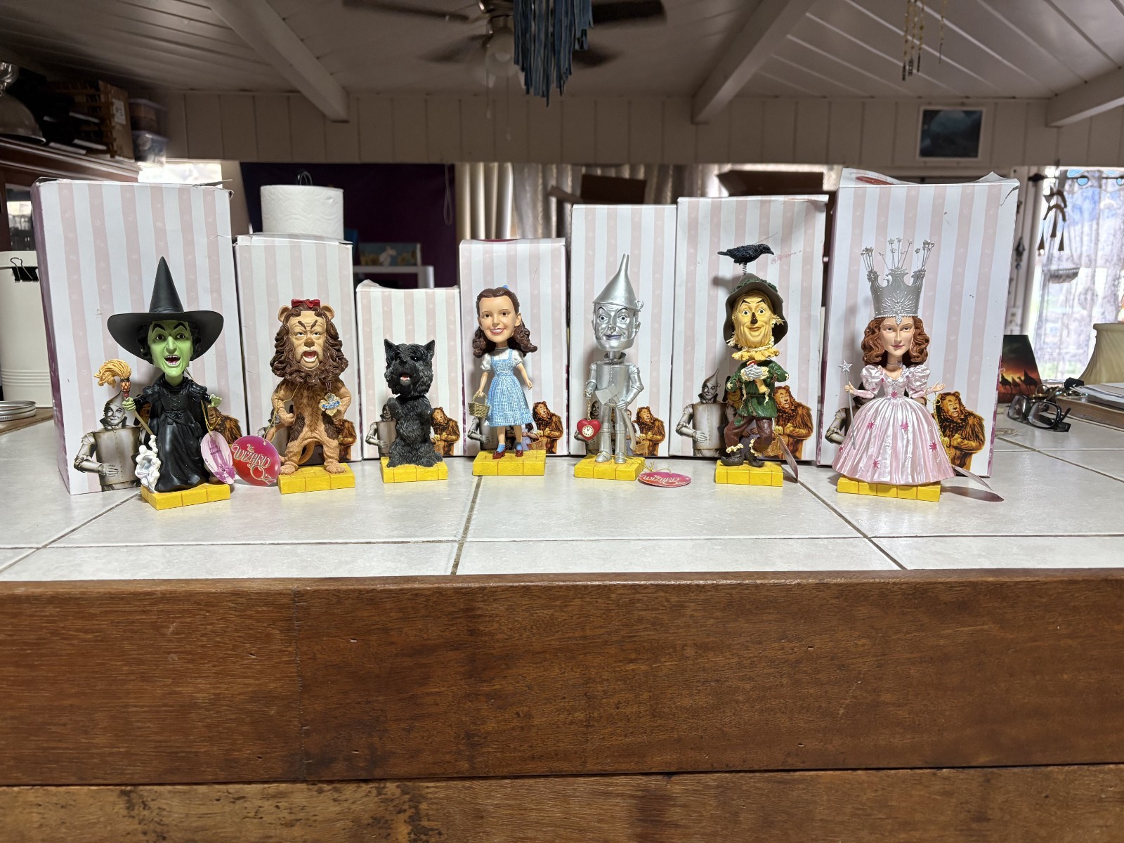 Wizard of Oz Westland Giftware Bobble Head Figurines  9”- Set Of 7