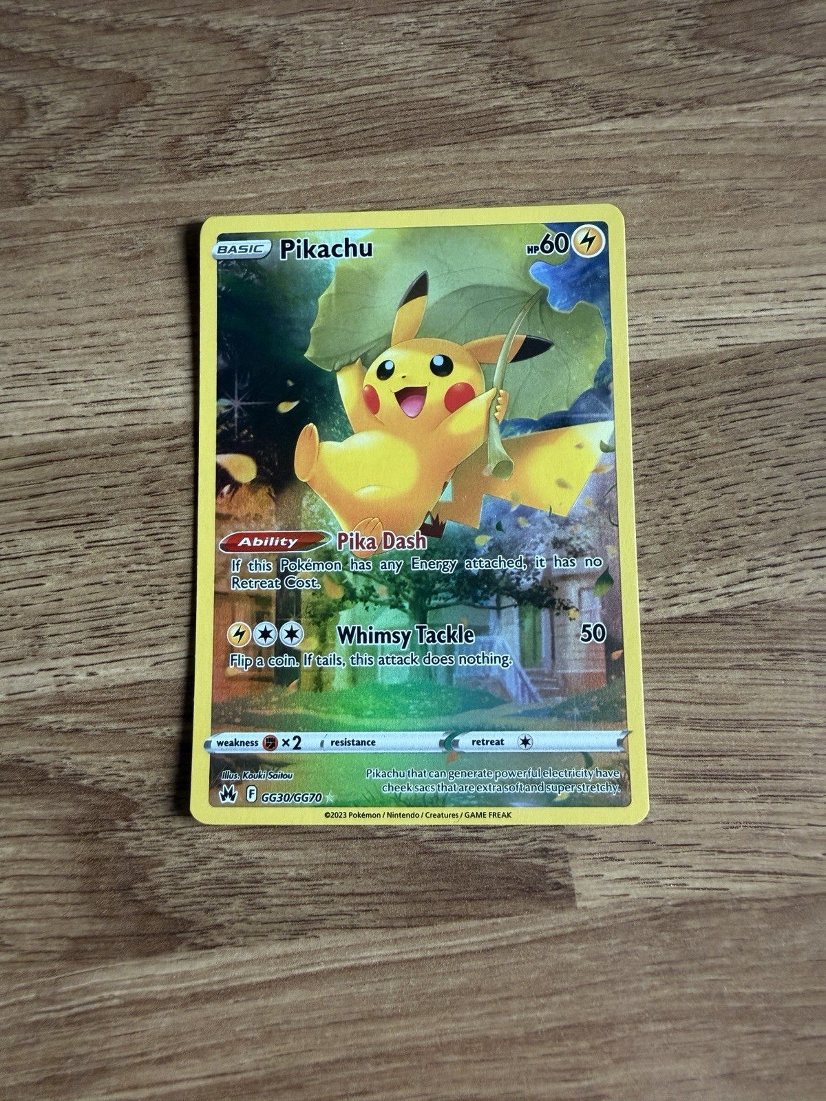Pikachu GG30/GG70 Crown Zenith Galarian Gallery Ultra Rare Holo Full Art
