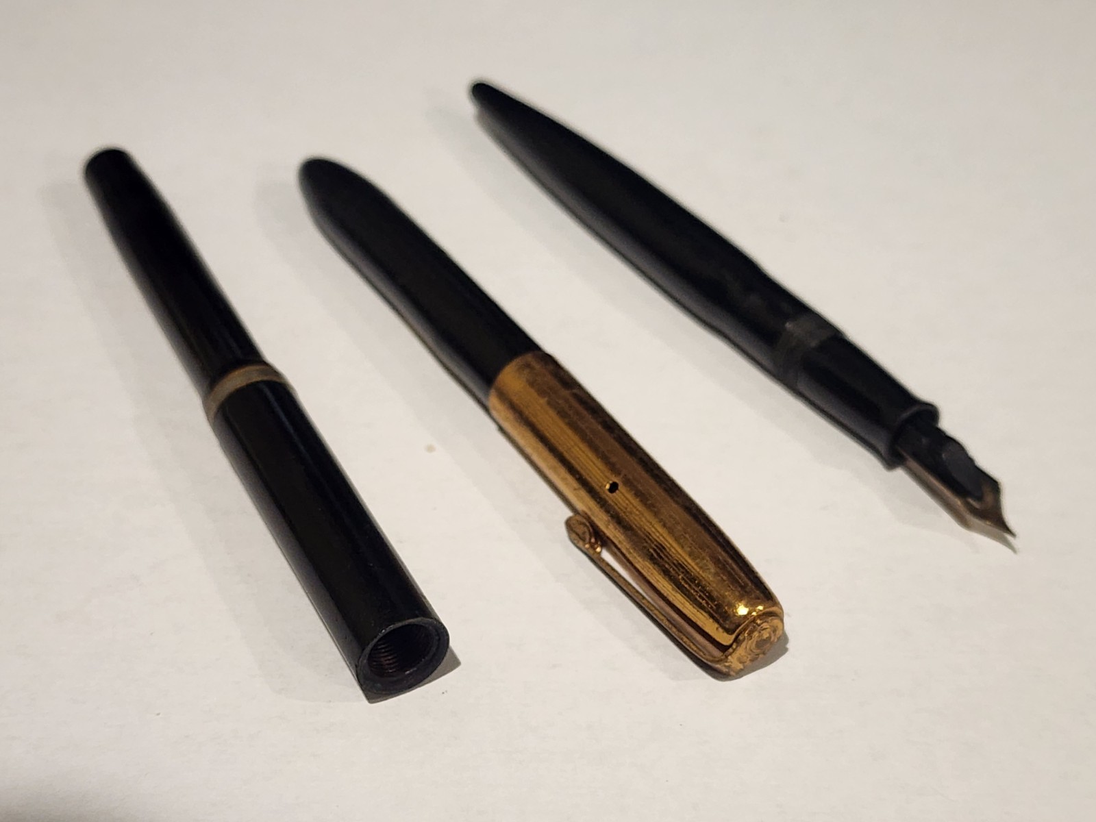 LOT OF 3- Vintage WINDSOR 14 KT G. F. Fountain Pens