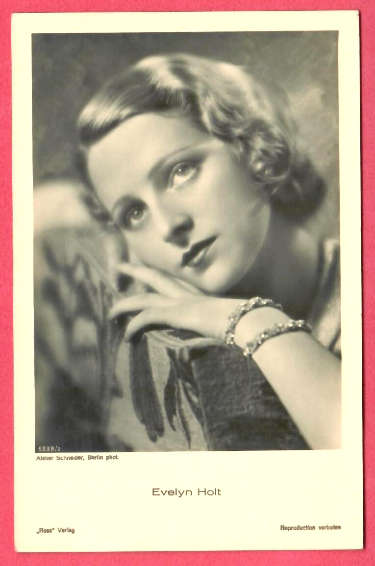 EVELYN HOLT # 6838/2 VINTAGE PHOTO PC. PUBLISHER GERMANY 6645
