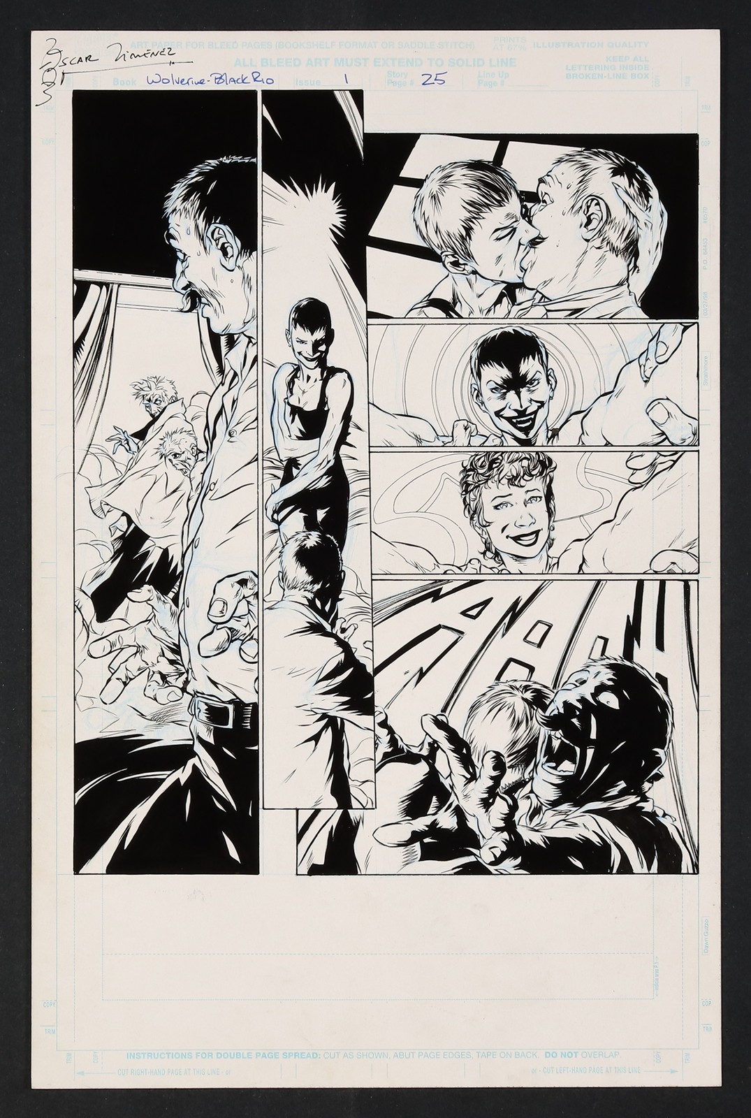 Original Art from Wolverine: Black Rio #1 (1998) Page 25 Jimenez/Alpuente