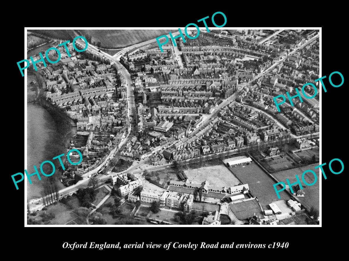 Oxford England Aerial View Of Cowley Road c1940 Old Large Historic Photo