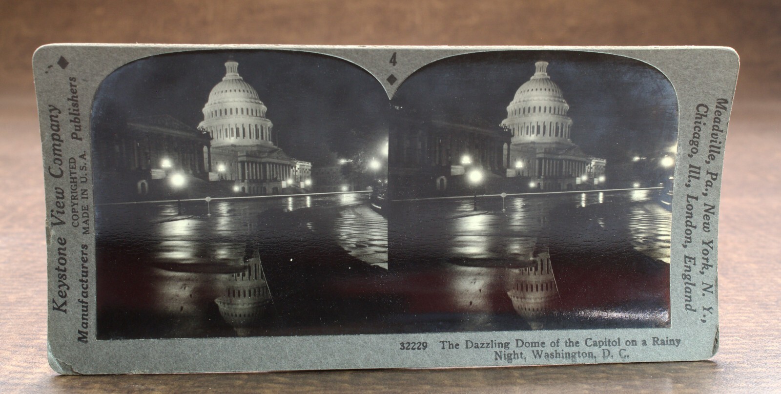 Dazzling Dome of the Capitol, Washington,DC #32229 Keystone Stereoview