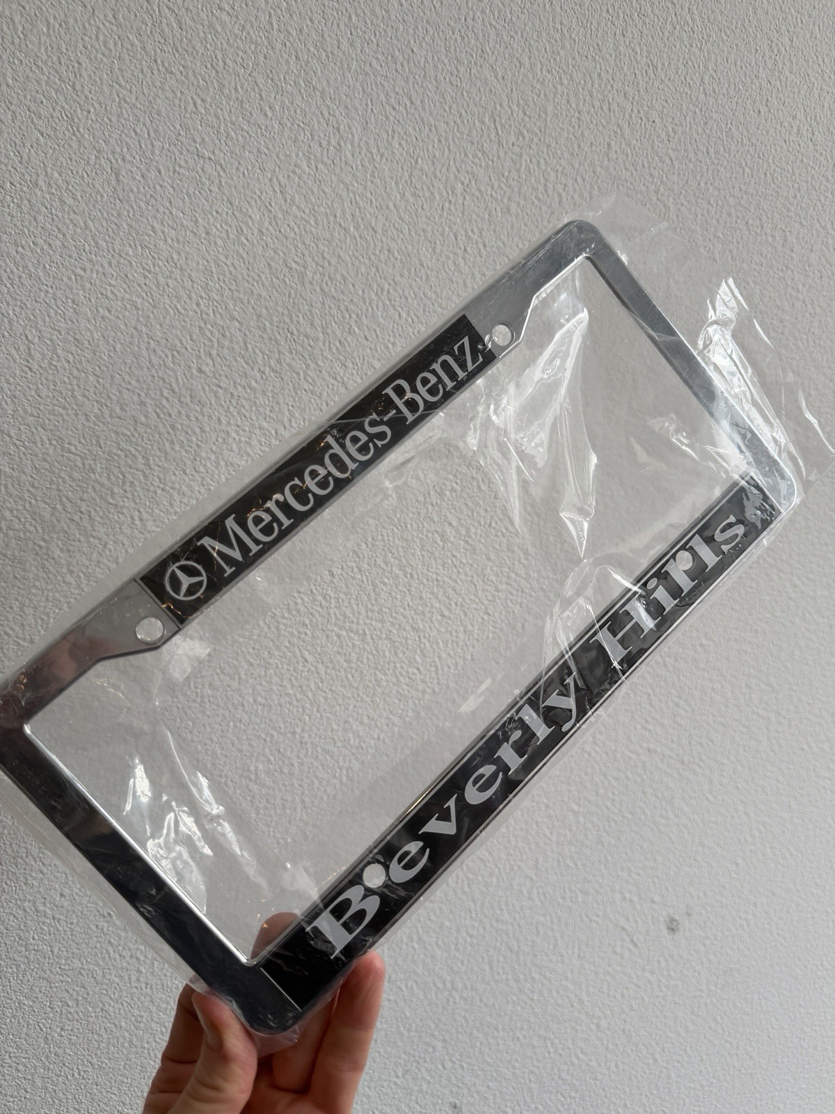 Beverly Hills Mercedes Benz Dealership License Plate Frame Plastic SHIPSFREE OEM Beverly Hills Mercedes Benz Dealership License Plate Frame Plastic SHIPSFREE OEM