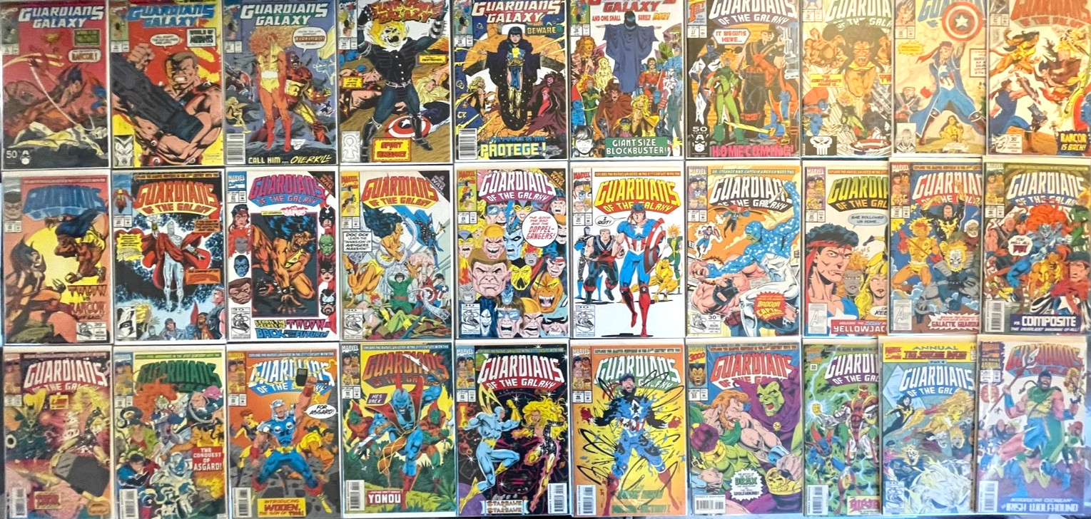 Guardians of Galaxy Comic Book lot of (30)  Vintage Marvel Comics Star Lord Drax