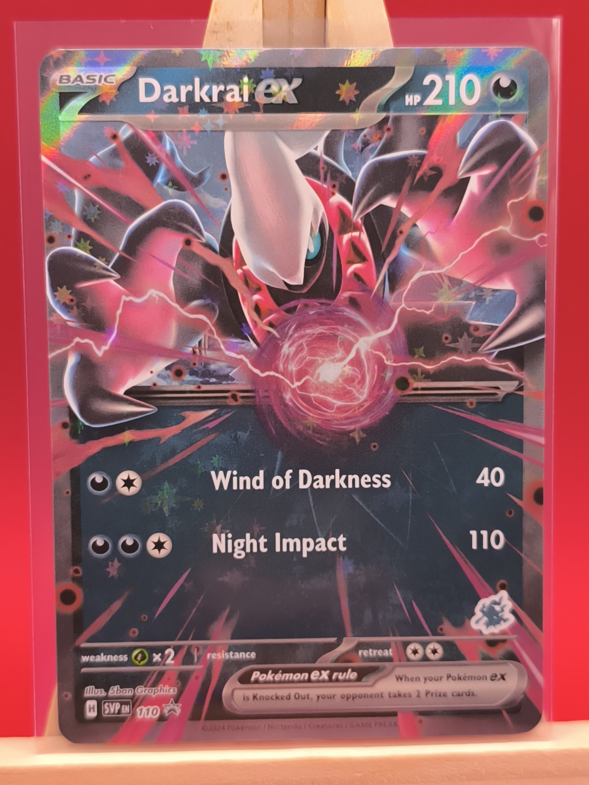 Darkrai ex SVP110 Scarlet & Violet Ultra Rare Holo Promo Pokemon Card * New Darkrai ex SVP110 Scarlet & Violet Ultra Rare Holo Promo Pokemon Card * New