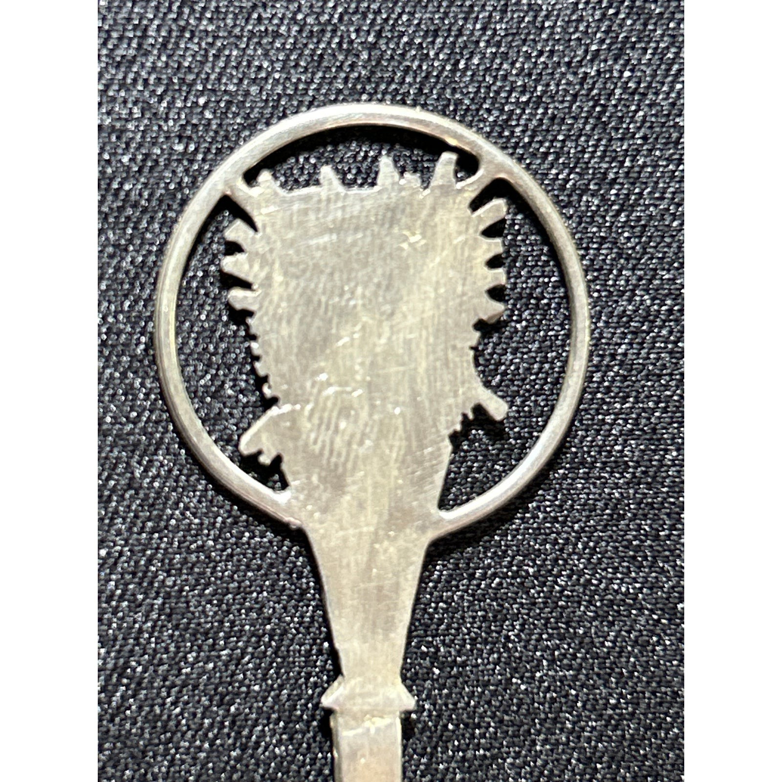 Vintage 925 Sterling Silver Ecuador Souvenir Spoon Sun God Inca Motif