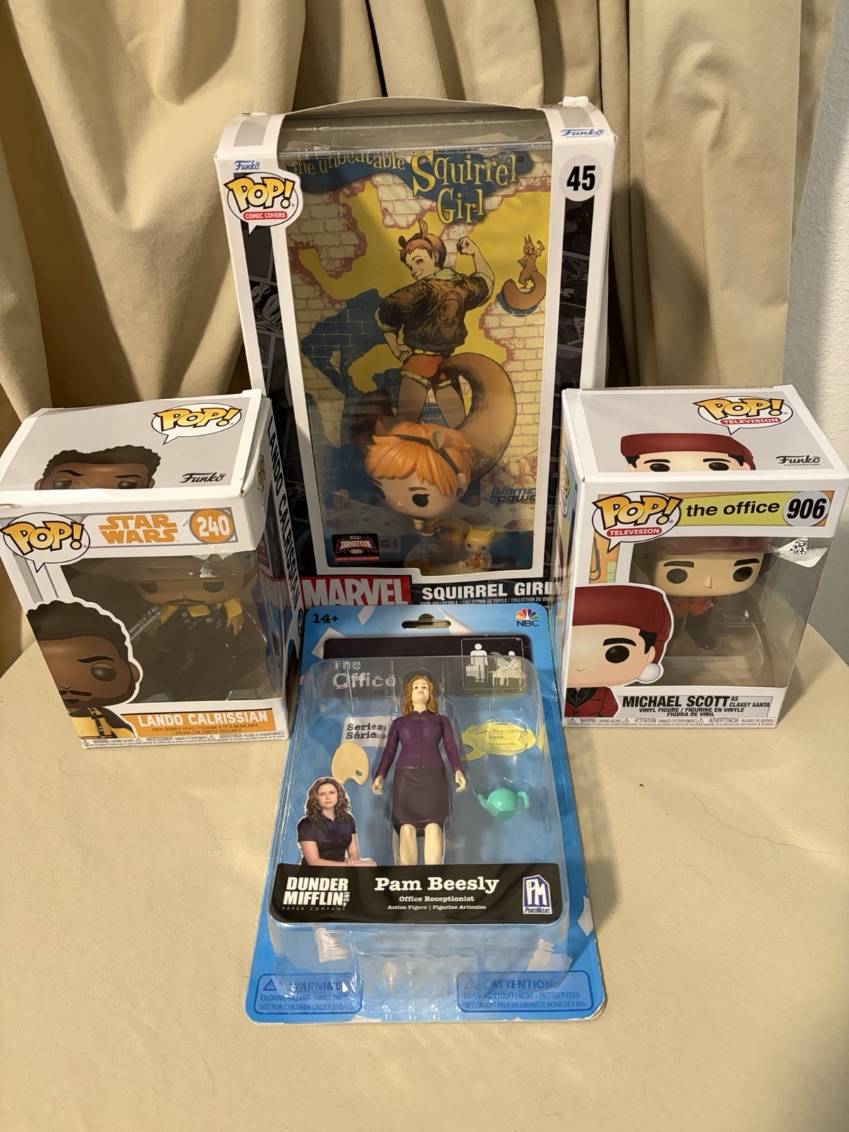 Funko POP Lot Of 4 Marvel , The Office , And Bonus  NBCs The Office Pam Beesly