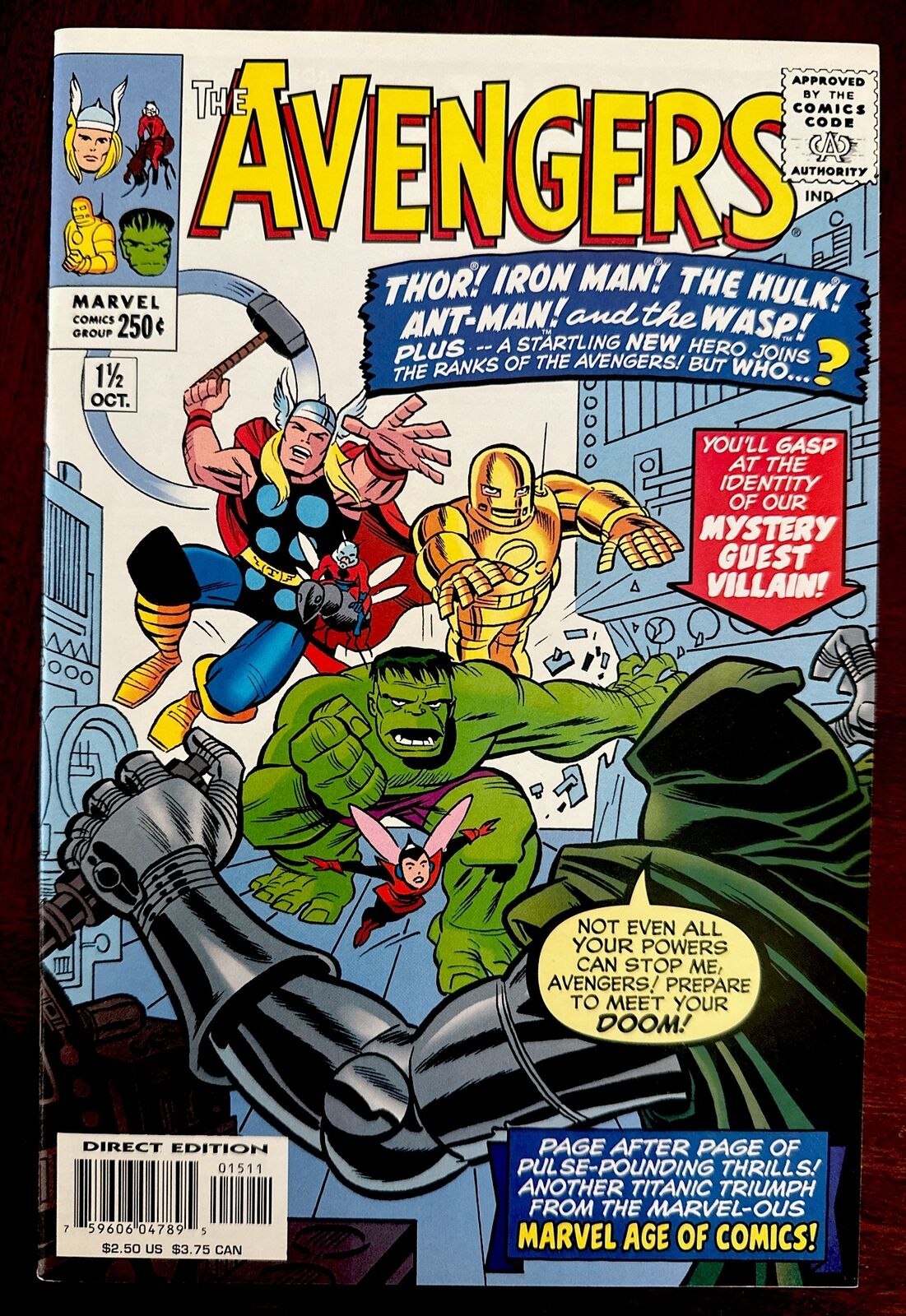 Avengers # 1 1/2  (1999) Marvel - Bruce Timm cover - 1.5 - 1-1/2 - half issue